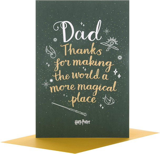 Hallmark Harry Potter Dad Father's Day Card 'Magical Place' Medium