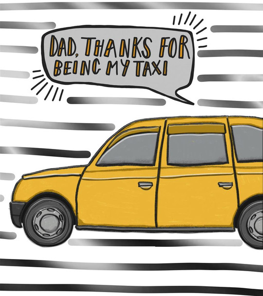 Dad Thanks For Being My Taxi Father's Day Card Hallmark