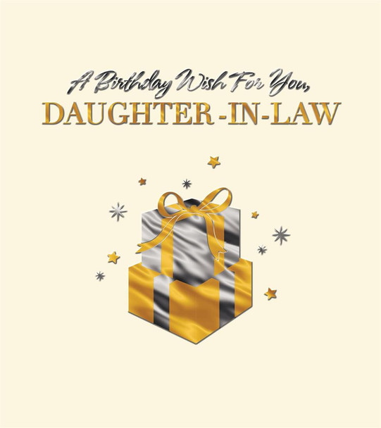 Daughter in Law Birthday Card Hallmark Gold Foil