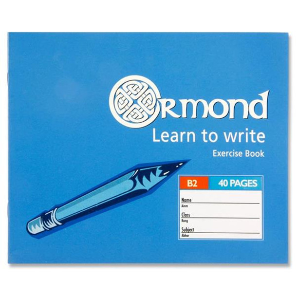 40 Pages B2 Learn To Write Copy Book by Ormond