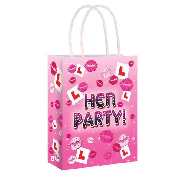 Pack of 12 Hen Party Bags with Handles