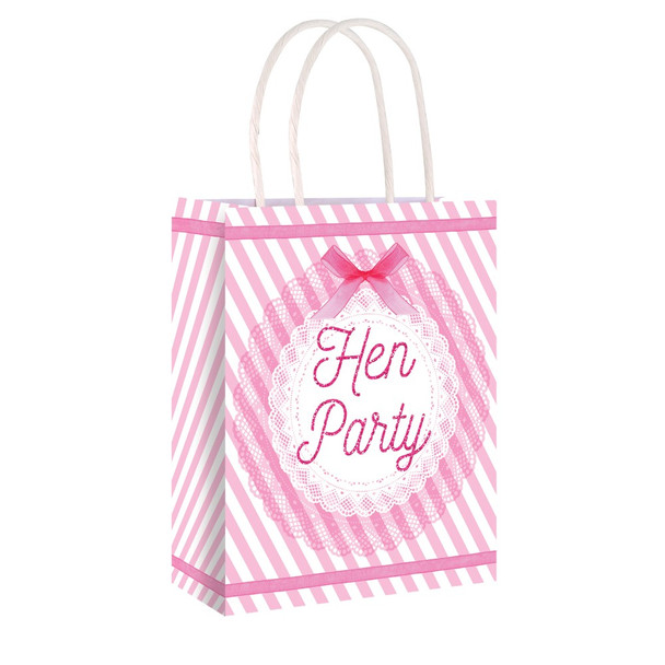 Pack of 12 Hen Party Bags Vintage with Handles