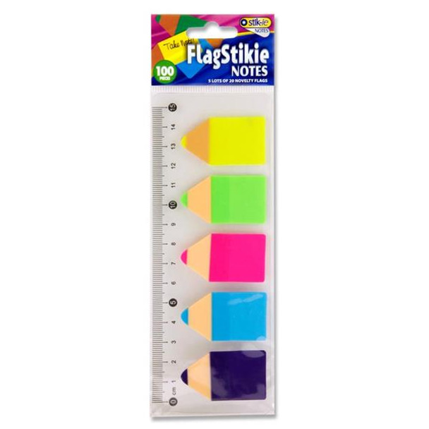 Set of 100 Pet Memo In Pencil Shape Sticky Notes Page Markers
