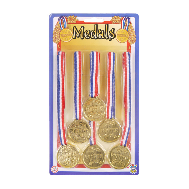 3.5cm Gold Winner Medal with 62cm Neck Cord