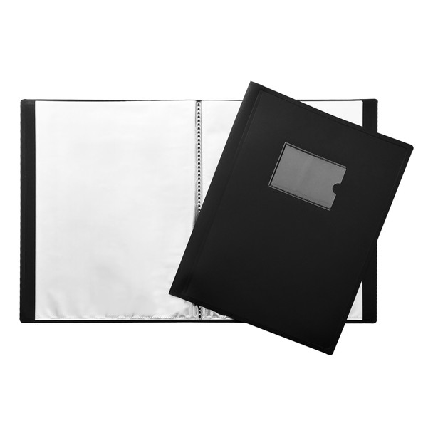A4 Black Flexible Cover 60 Pocket Display Book