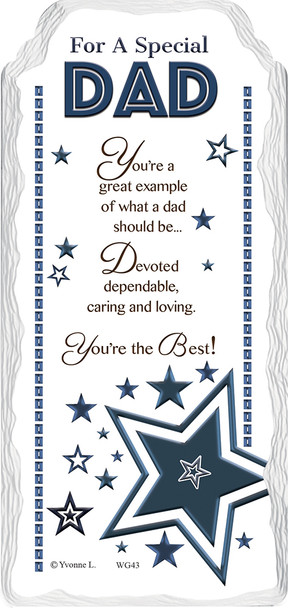 A Special Dad Sentimental Handcrafted Ceramic Plaque