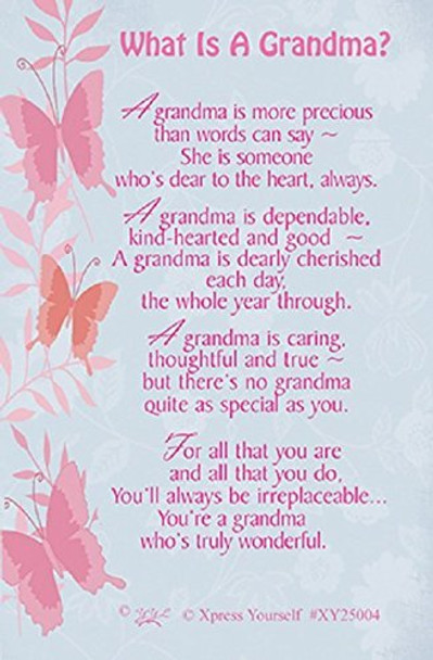 What Is A Grandma Nice Verse Xpress Yourself Keepsake Greeting Card