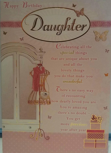 Happy Birthday Daughter Greeting Card