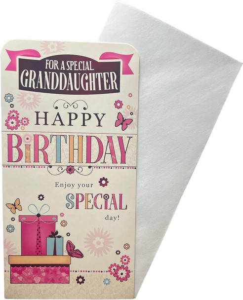 For a Special Granddaughter Birthday Luxury Gift Money Wallet Card