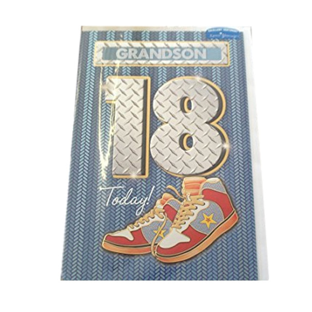Grandson 18 Today! Style Birthday Card