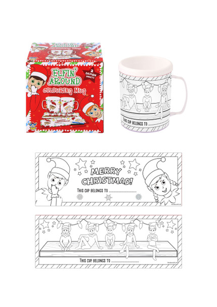 Elfin Around Colouring Mug