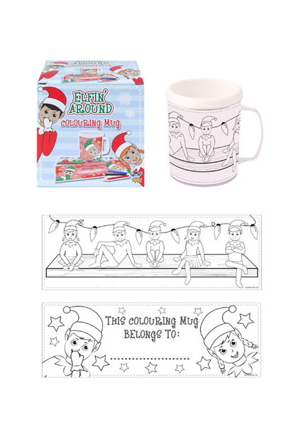 Elfin Around Colouring Mug