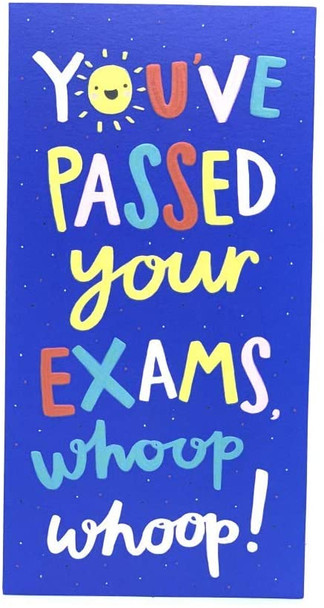 Exam Congratulations Card You've Passed Your Exams Whoop Whoop