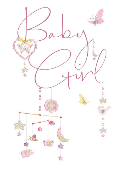 Birth Of Baby Girl Congratulation Card Lucy Cromwell