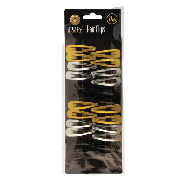 Pack of 24 Enrico Shonalli Assorted Hair Clips