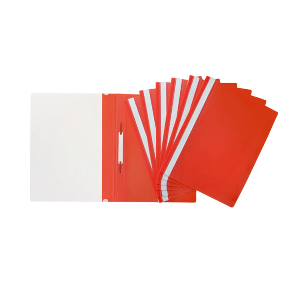 Pack of 120 Red A4 Project Folders by Janrax