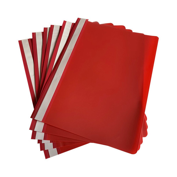 Pack of 120 Red A4 Project Folders by Janrax