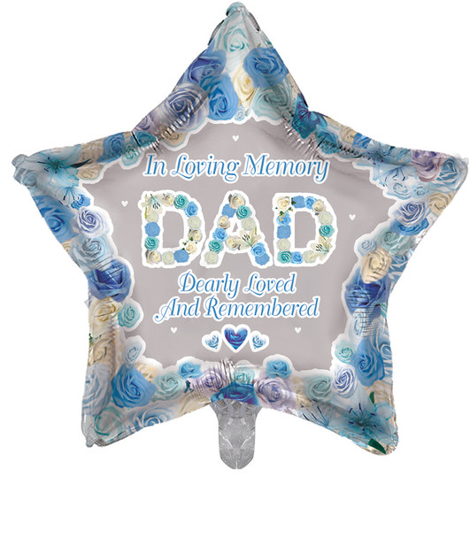 In Loving Memory of Dad Star Remembrance Balloon