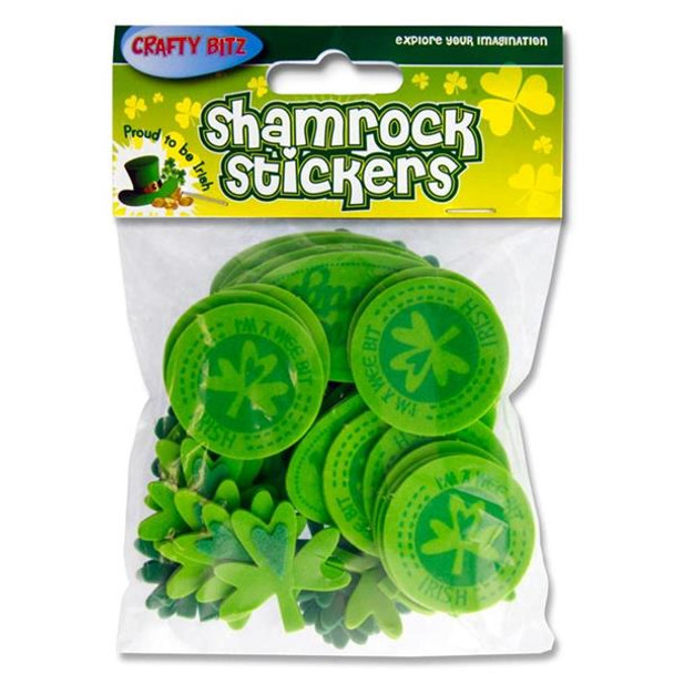 Pack of 50 Wee Bit Irish Foam & Felt Stickers by Crafty Bitz