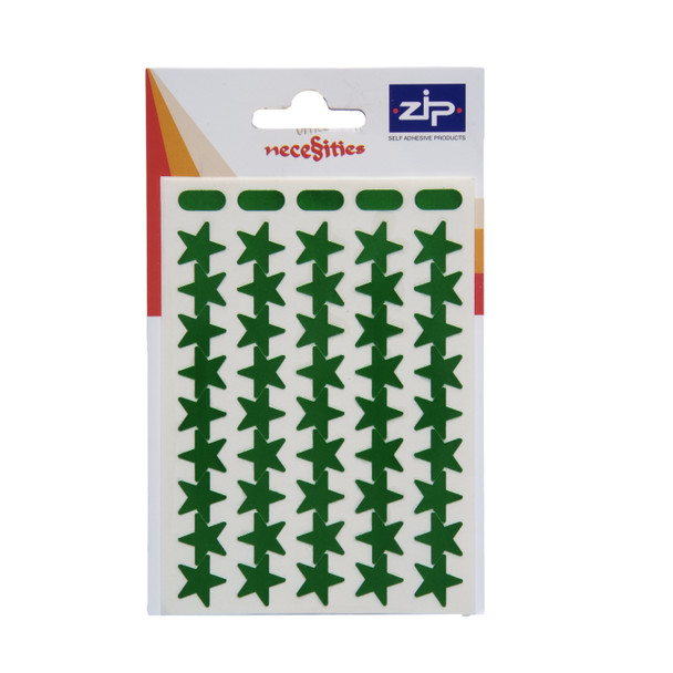 Pack of 135 Stars Green Labels