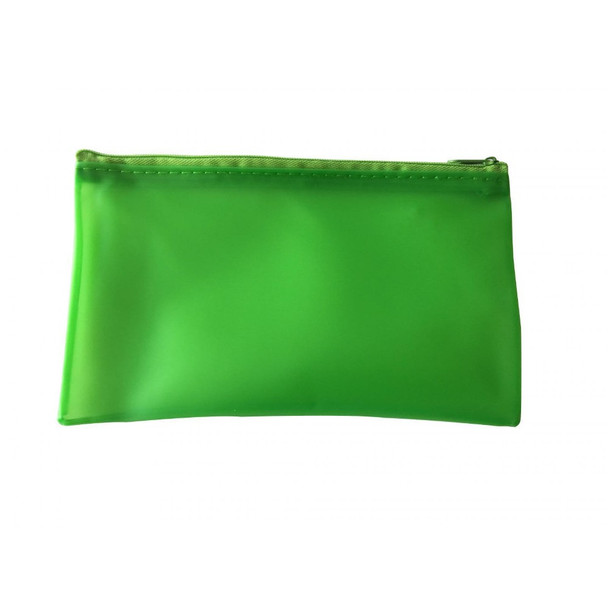 Pack of 120 8x5" Frosted Green Pencil Cases