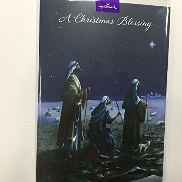 Open Christmas Card Religious Xmas Blessing Wise Men And Lambs