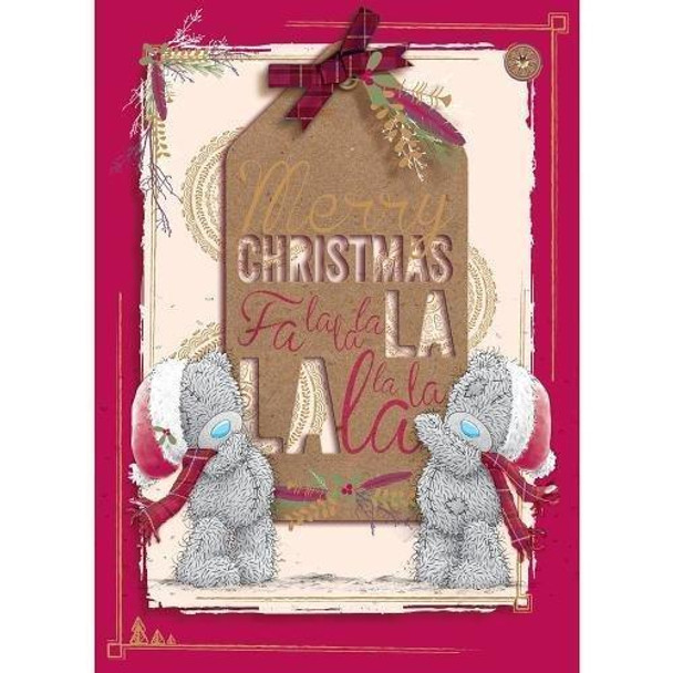Merry Christmas Me to You Bear Christmas Card with Red Bow