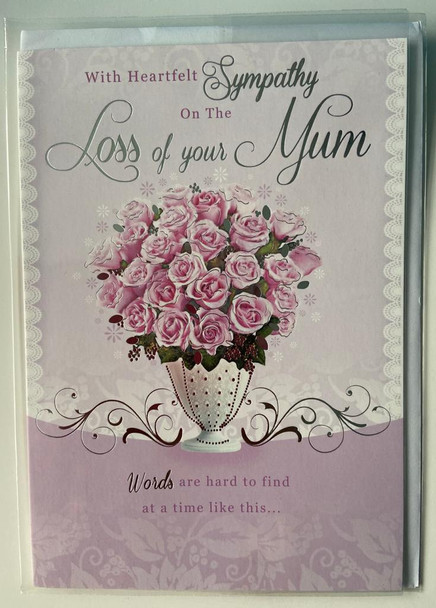 Loss Of Mum Sympathy Card Sentimental verse