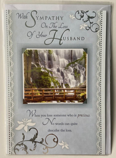 Sympathy On The Loss Of Your Husband Sentimental verse Card