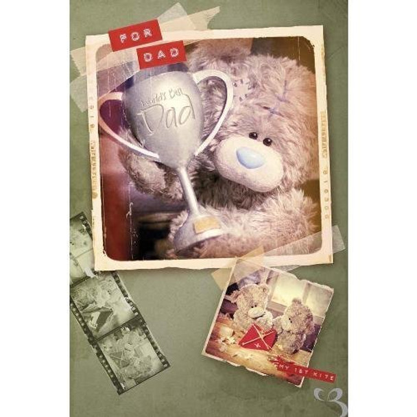 Dad Tatty Holding Trophy Me to You Bear Fathers Day Card
