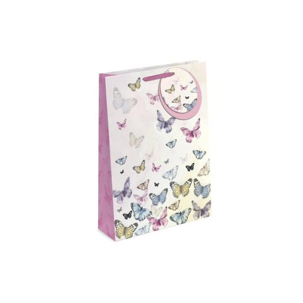 Pack of 12 Butterflies Design Medium Gift Bags