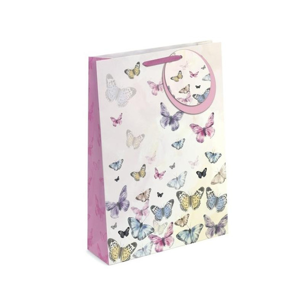 Pack of 12 Butterflies Design Extra Large Gift Bags