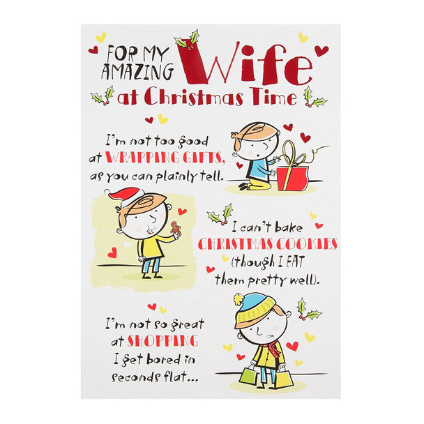 Wife "Loving You" Christmas Card