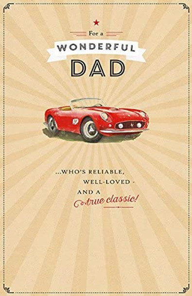 Dad Classic Car Birthday Card