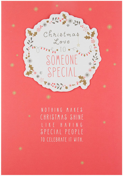 "Someone Special" Christmas Card with Glitter Finish