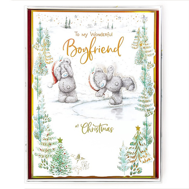 Me To You Bear Wonderful Boyfriend Boxed Christmas Card