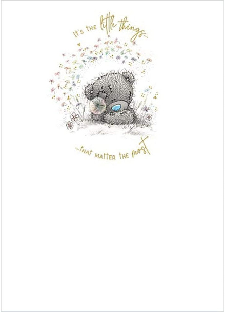 Me To You Bear Bear and Dandelion Card