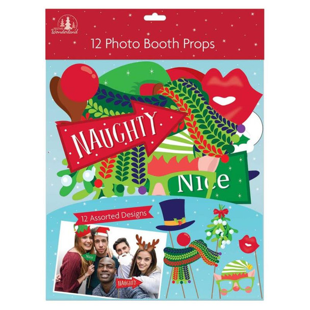 Pack of 12 Large Christmas Photo Booth Props