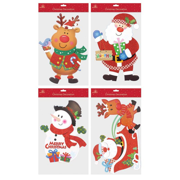 Christmas Cute Design Glitter Board Hanging Decoration