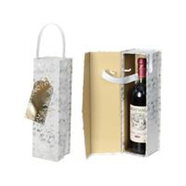 Golden Foliage Design Christmas Bottle Box