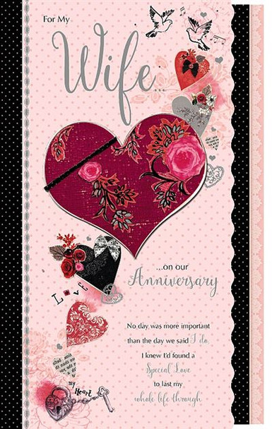 Wife Anniversary Handmade Card