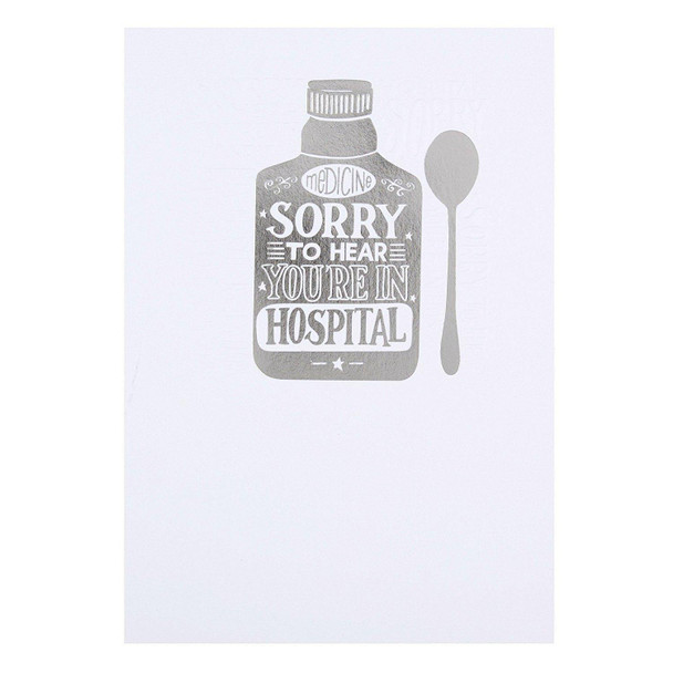 Get Well Hallmark Card Sorry To Hear You're In Hospital Medium