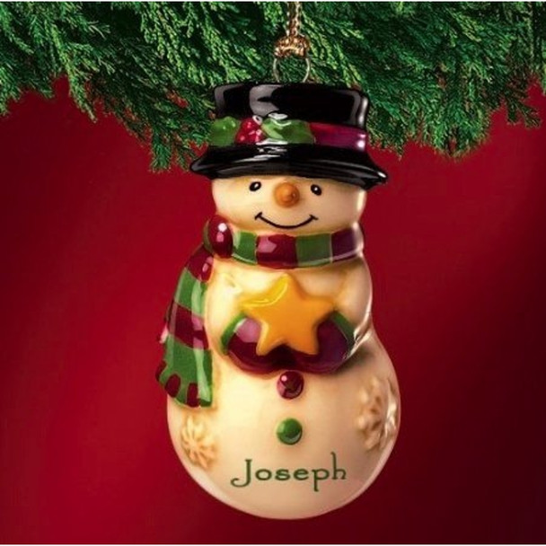 Personalising snow man - Christmas decorations - Gift ornament - Jake