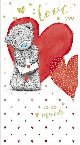 Bear With Love Note I Love You Valentine's Day Card