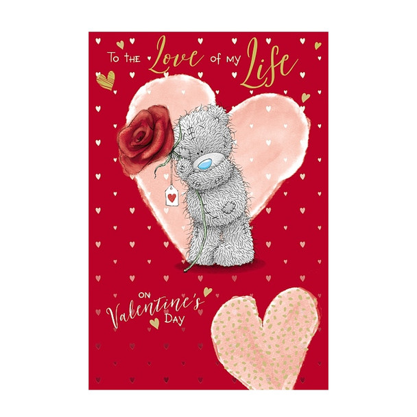Me To You Bear Love of My Life Valentine's Day Card