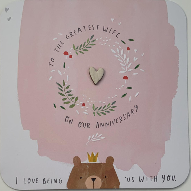 Wife Our Anniversary Card Biggest Hugbears 