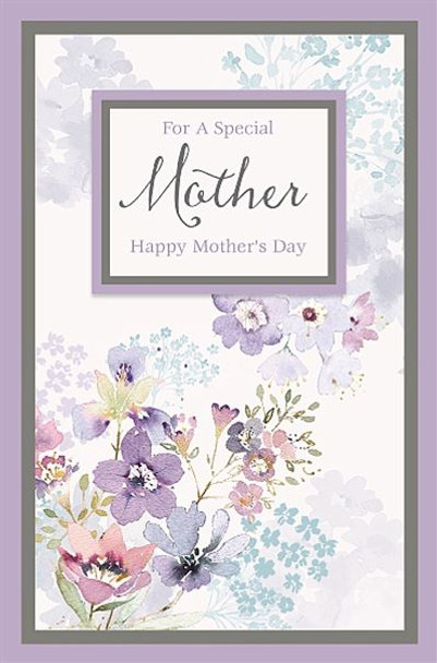 Purple Flower Beautiful Mother's Day Card 
