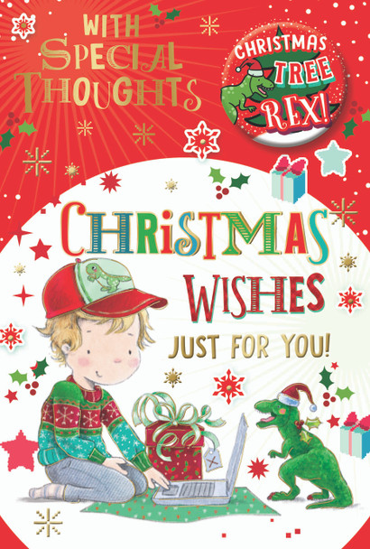With Special Thoughts Just for You Open Christmas Card