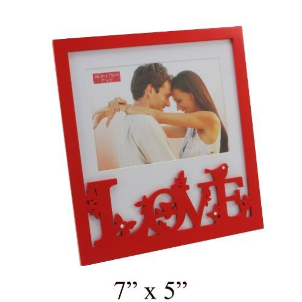 Love Red Wooden Photo Frame - Talk Collection