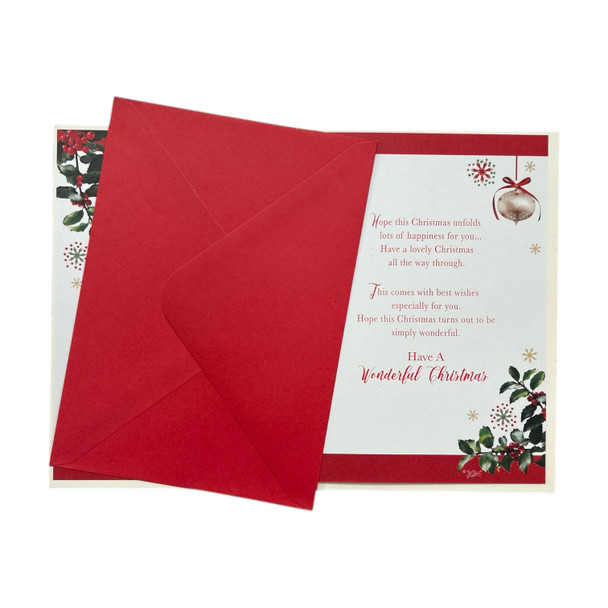 To a Special Mam Holly & Ornaments Christmas Card To a Special Mam Holly & Ornaments Christmas Card